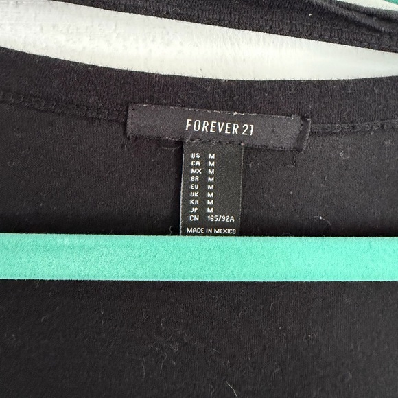 Forever 21 Black Distressed 2017 top - Picture 2 of 4
